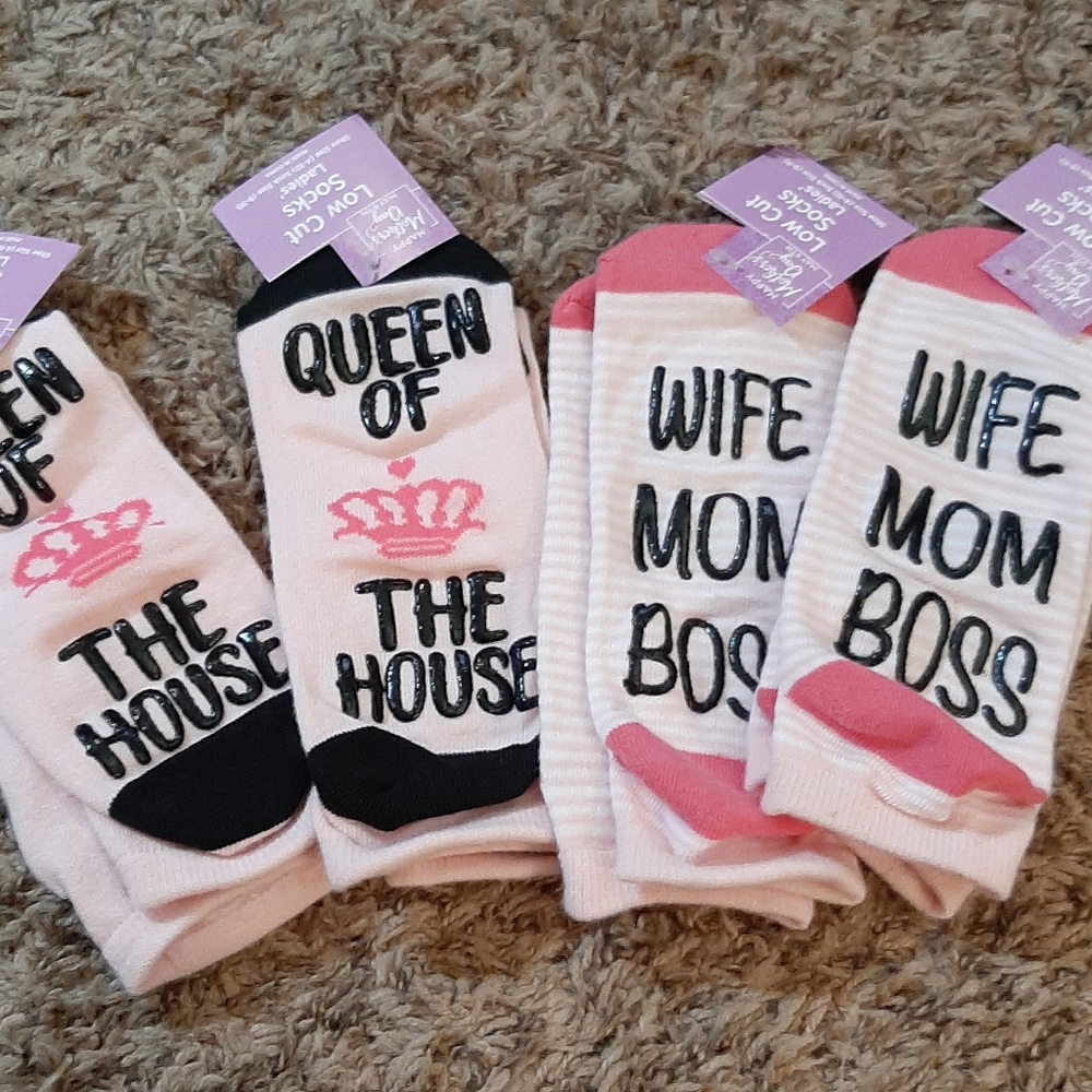 Socks Queen Wife Boss GRIP Bottoms